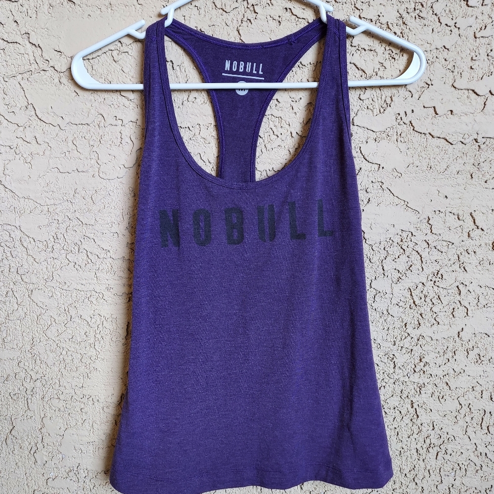 No Bull Purple Racerback Tank | M